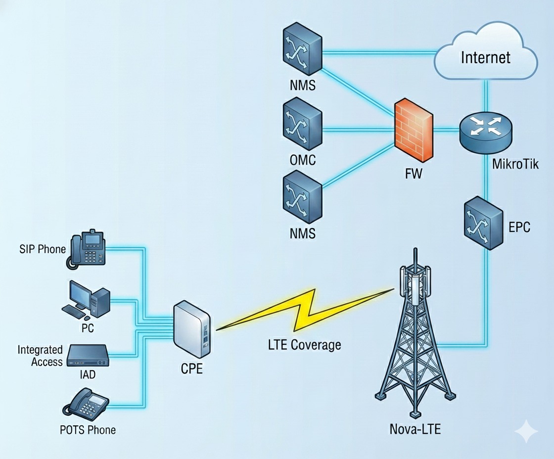 4G/LTE Solution Diagram
